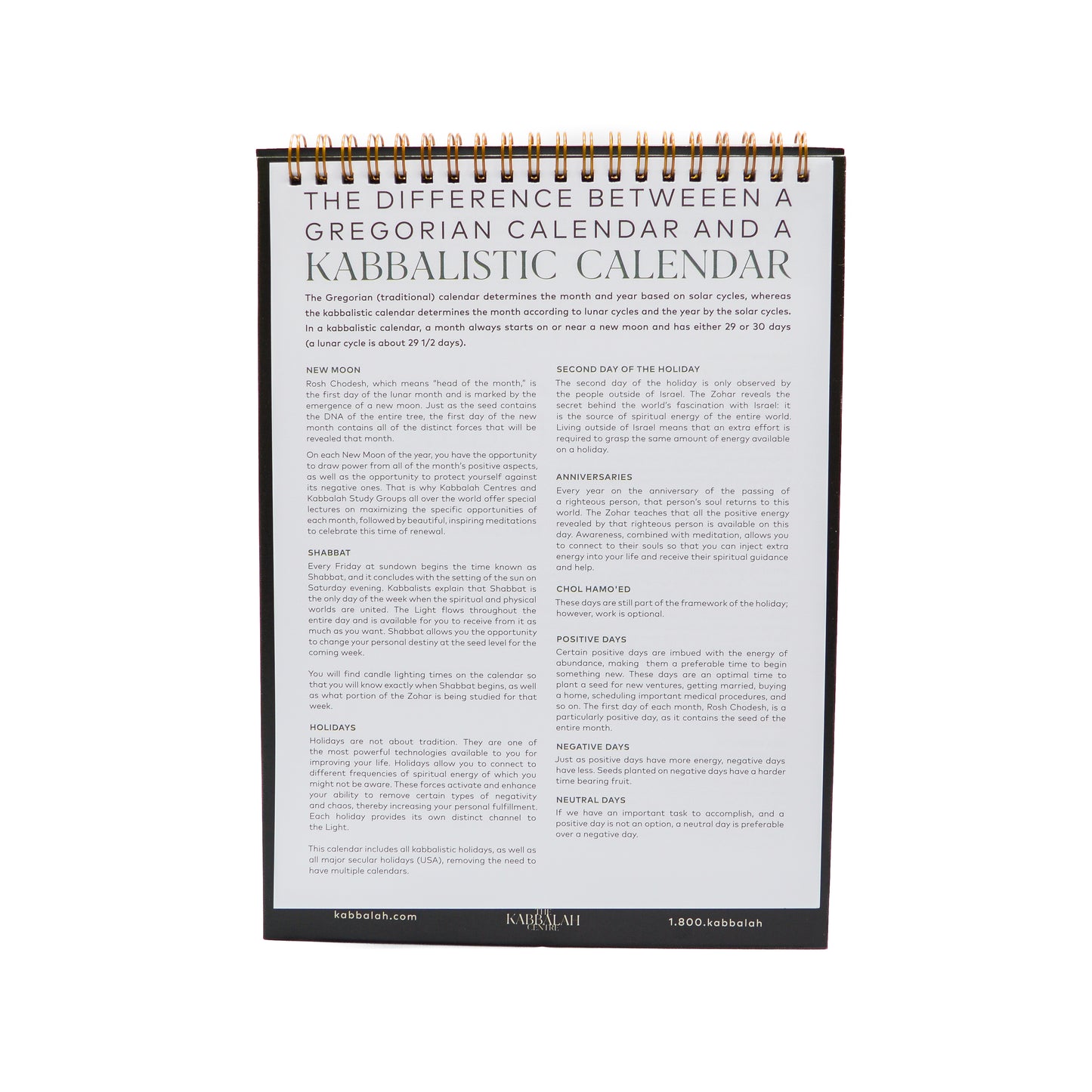 Kabbalistic Calendar: Desktop 2025-2026