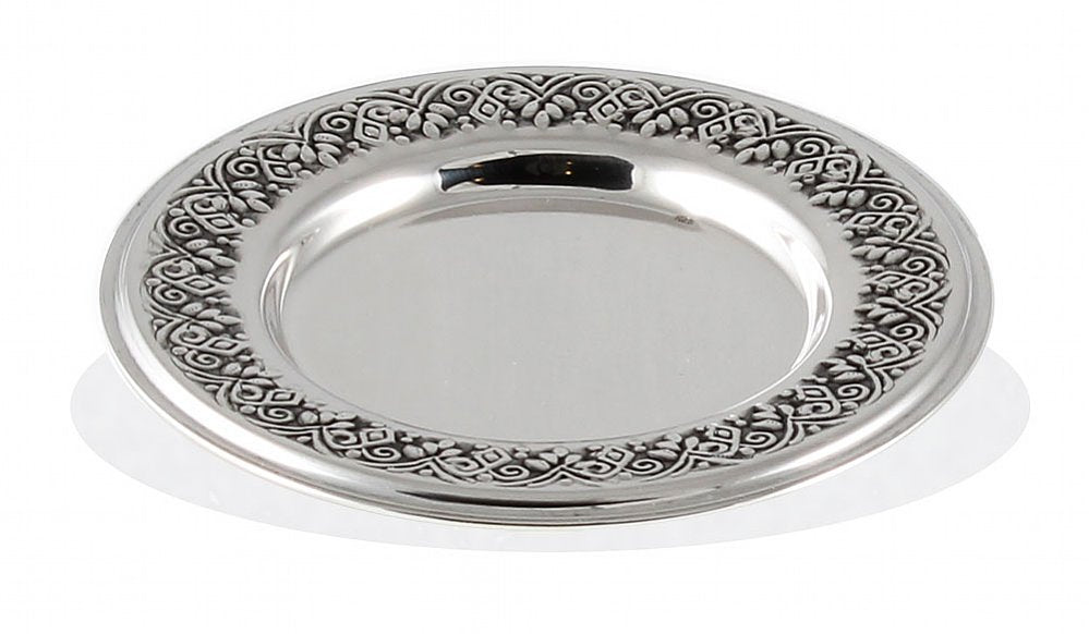 Sterling Silver Kiddush Cup - Fleur-de-Lis