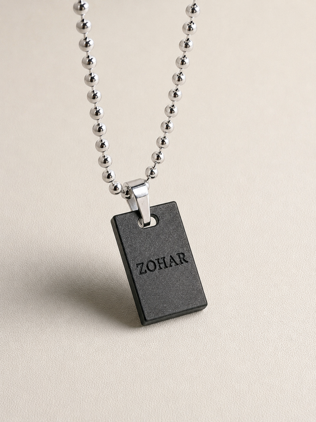 Nano Zohar Necklace - Black Silicon
