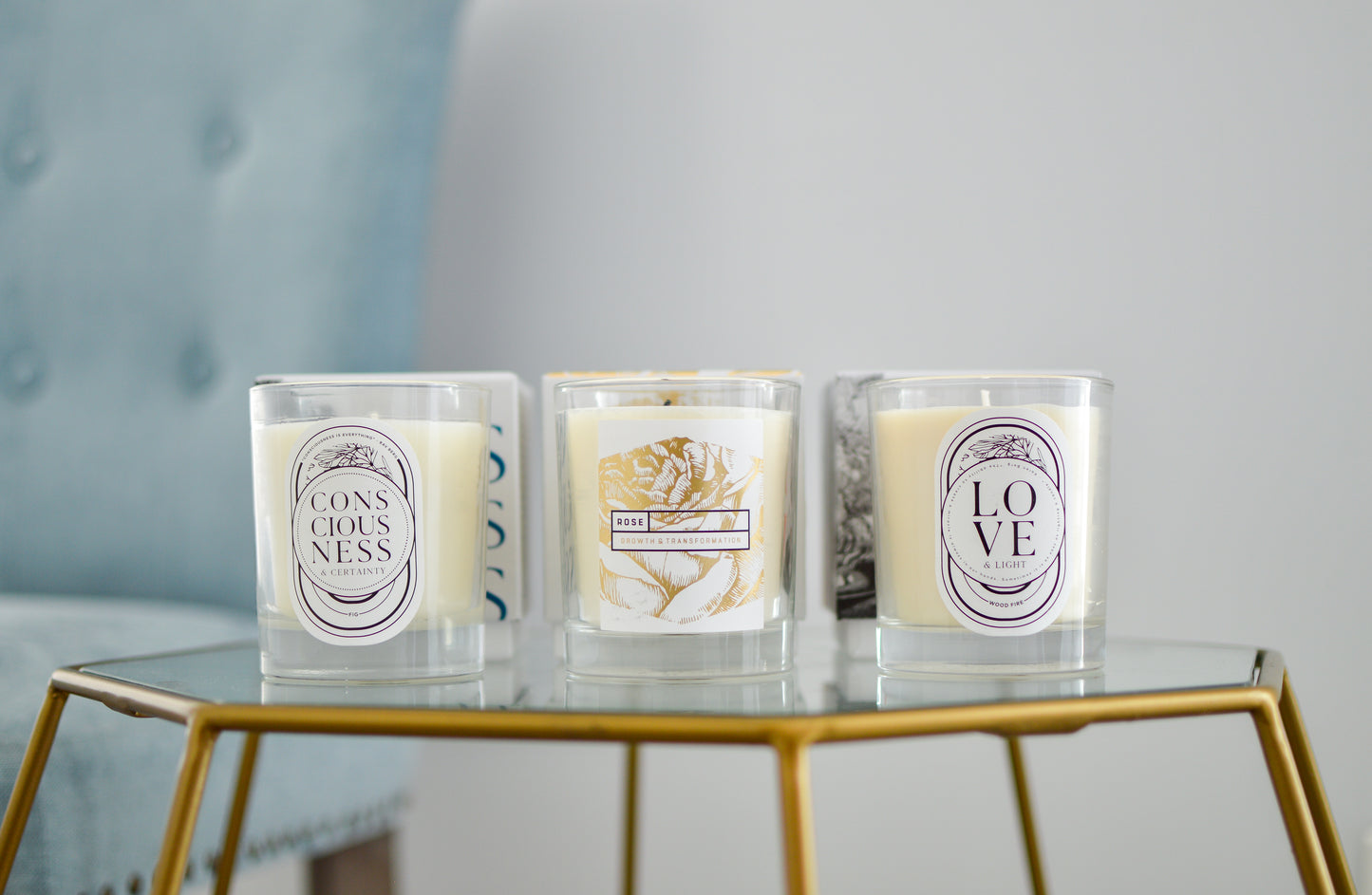 Rav & Karen Candles Bundle (Rose, Fig & Wood Fire Scents)