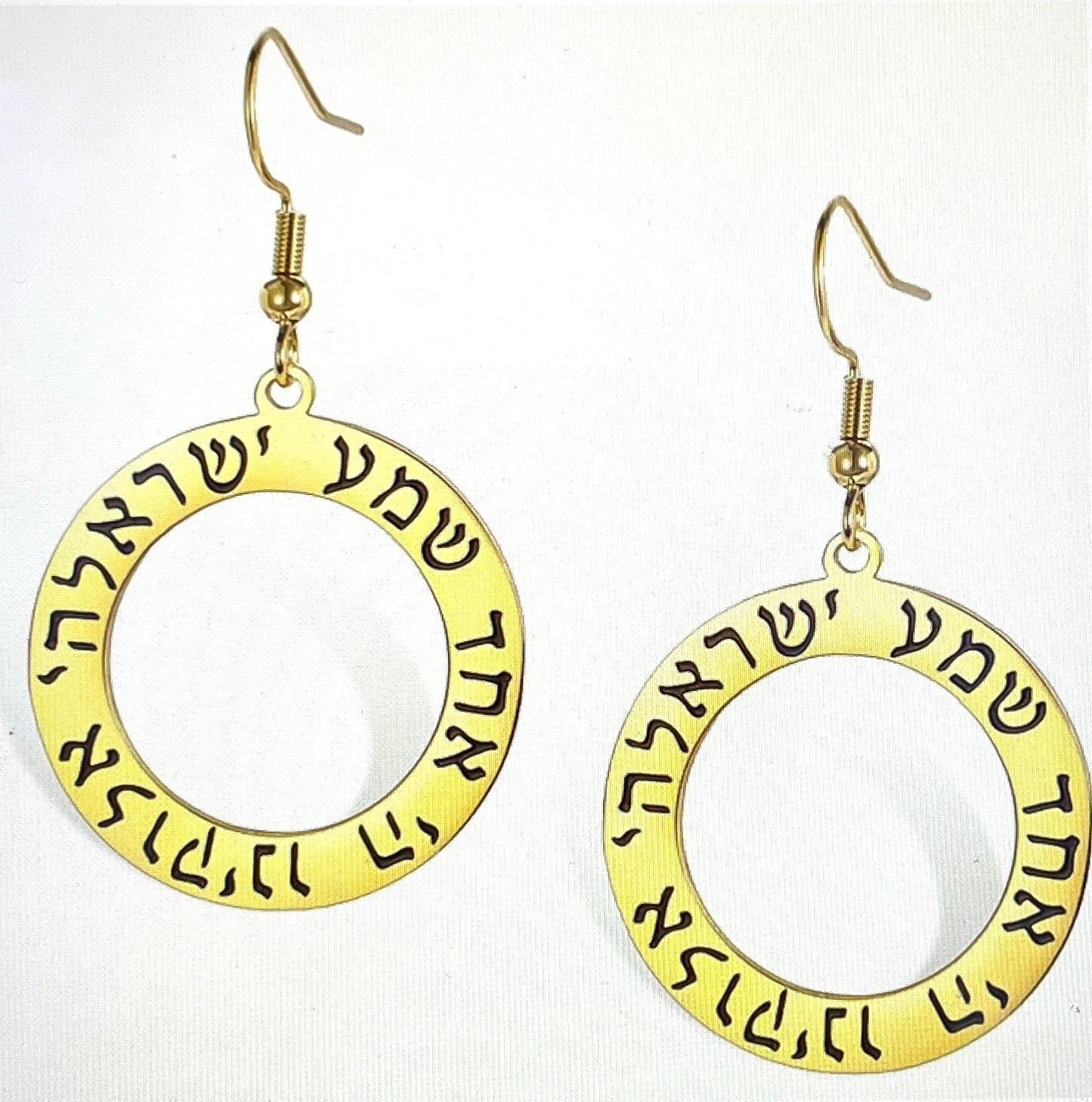 Shema Earrings Stainless Steel Yellow Gold Plated