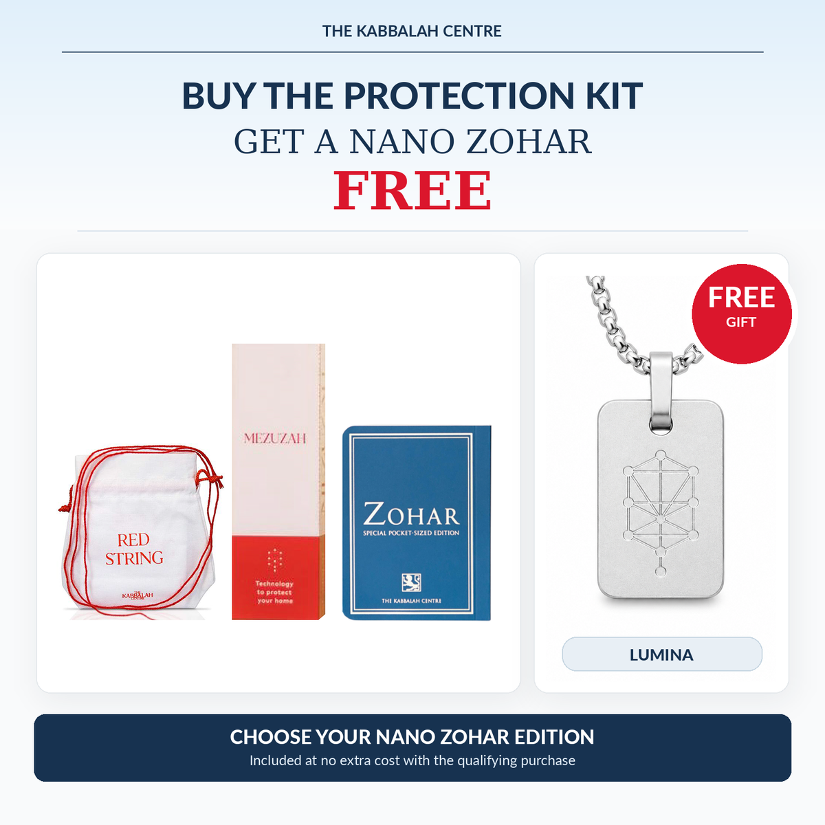 Promotion: Buy the Spiritual Protection Kit Get Free Nano Zohar