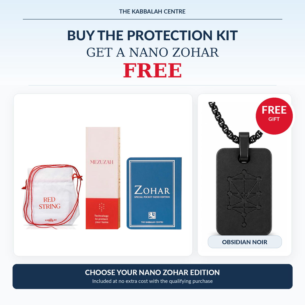 Promotion: Buy the Spiritual Protection Kit Get Free Nano Zohar