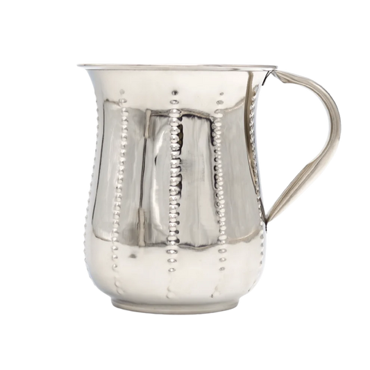 Wash Cup Stainless 5.5"H - Dotted Line