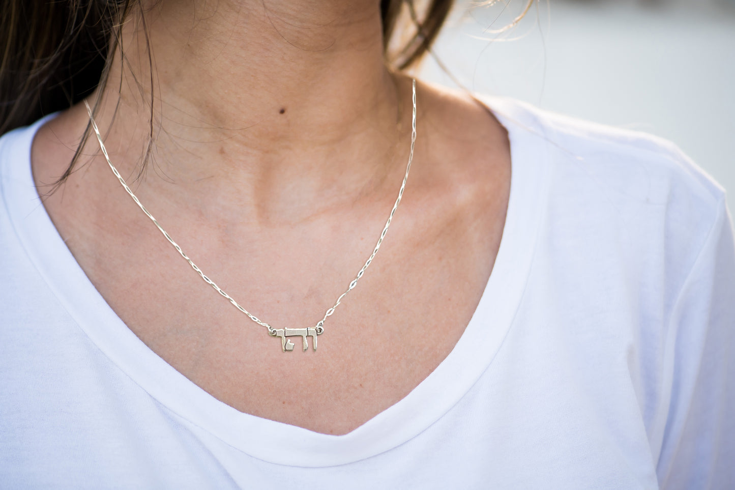 Happiness Necklace Sterling Silver 18”