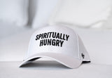 Spiritually Hungry Baseball Cap Hat (White)