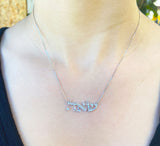 72 Names Necklace Diamond Solid Gold