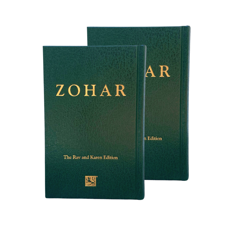 Small Green Sacred Zohar Volume 1 & 2 (Aramaic, Hardcover)