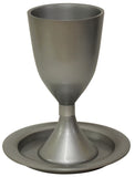 Kiddush Cup Annodized with Plate