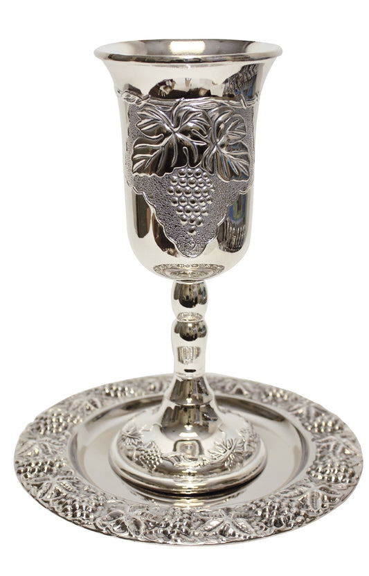 Elijahs Cup Silver Plated 9" With Silver Inside