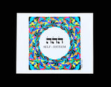 HEBREW LETTER ART: SELF-ESTEEM (Hey Hey Hey) 8x10 by Yosef Antebi