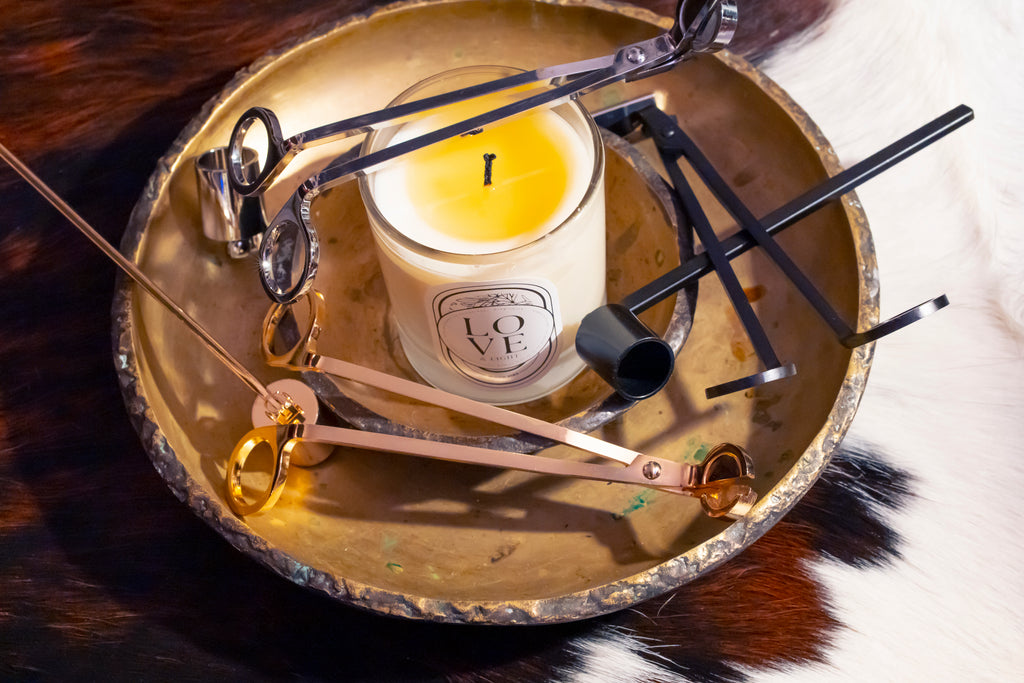 Candle Snuffer and Candle Wick Trimmer 2in1 Candle Accessory Set
